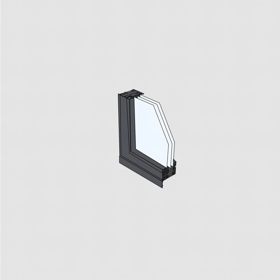 Commercial Storefront — Frame profile & section